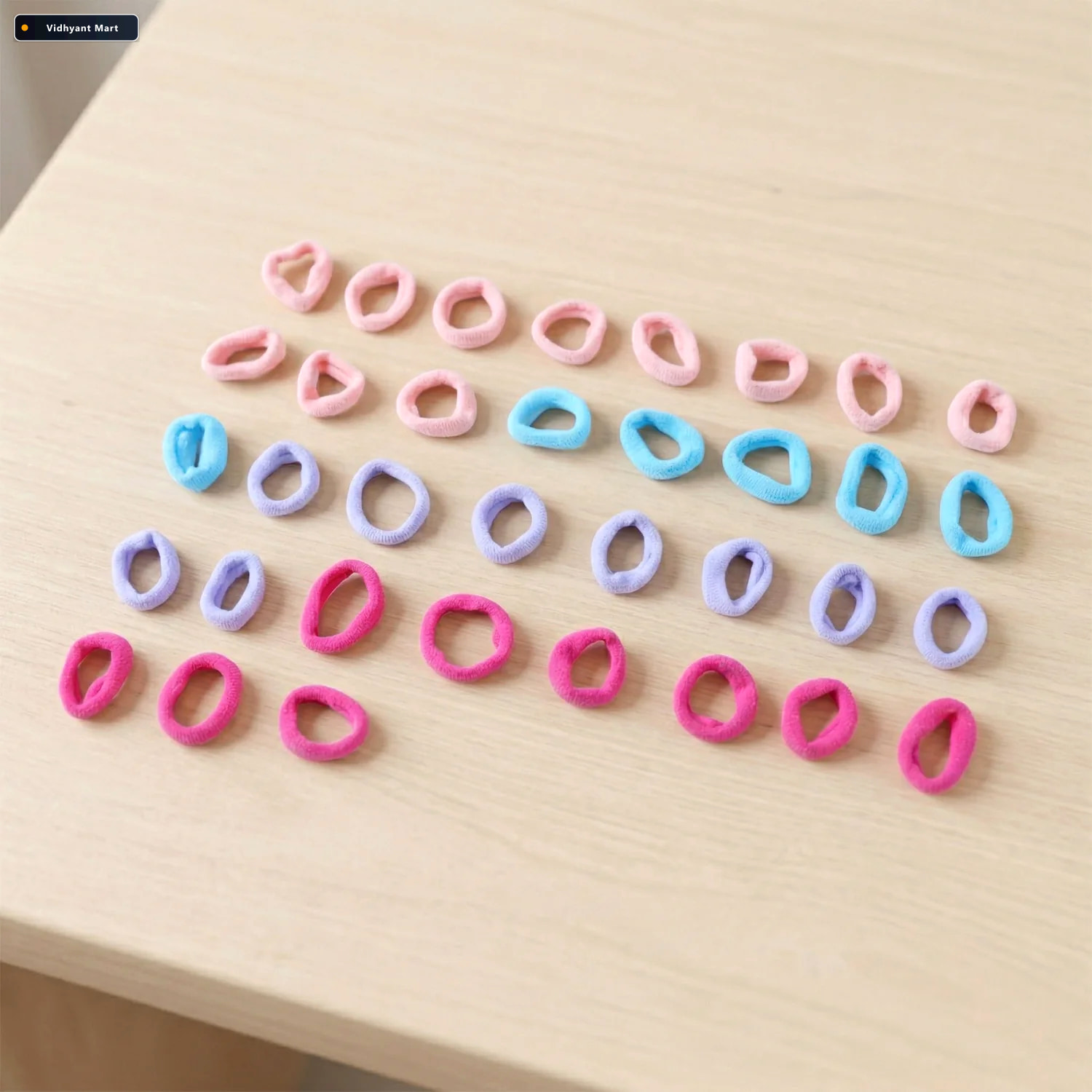 Vidhyant Mart Elastic Hair Ties Gentle Durable Convenient For Ki 2