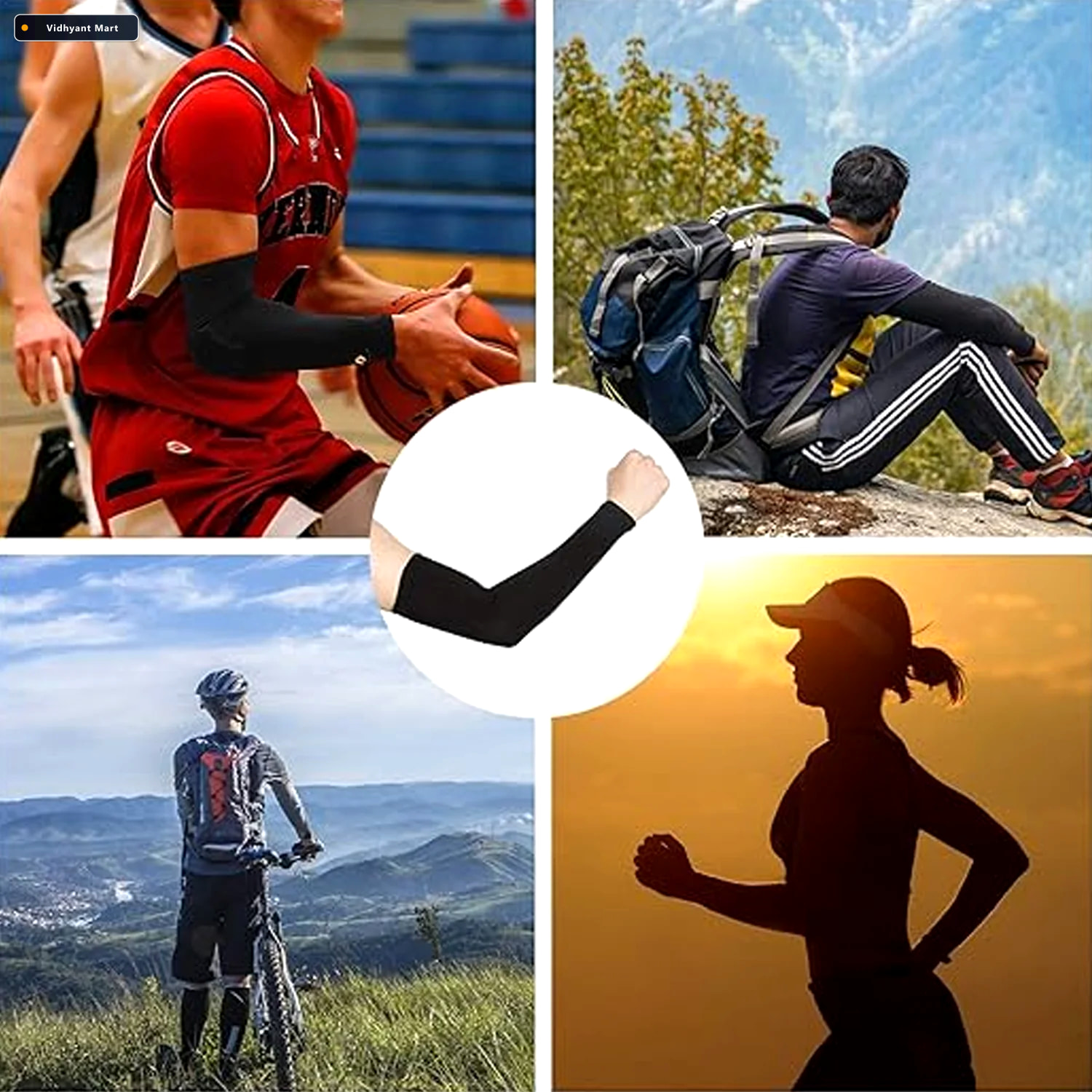 Vidhyant Mart Elbow Support Compression Sleeves Stretchable Comf 3