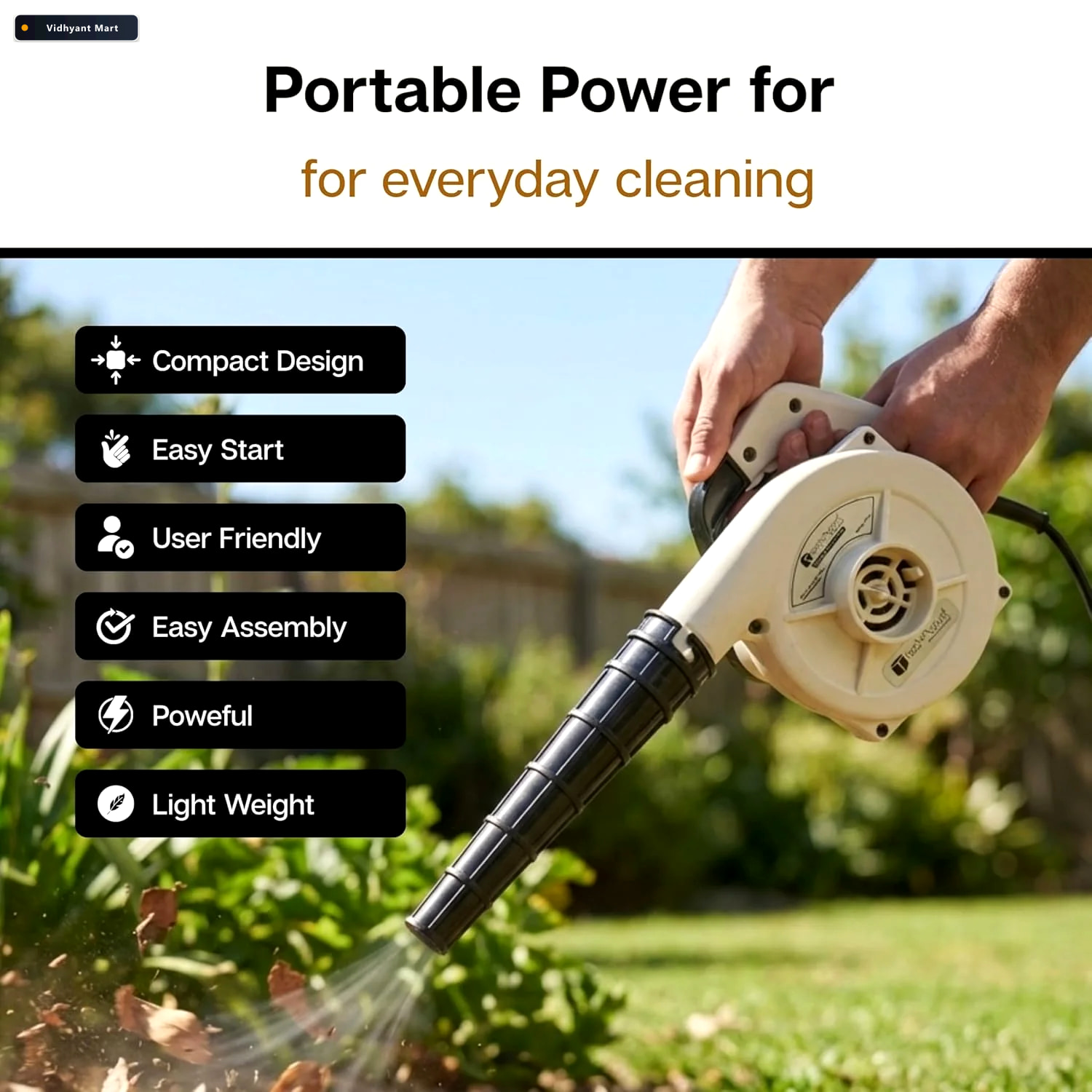 Vidhyant Mart Electric Air Blower Compact Powerful Dust Cleaning 2