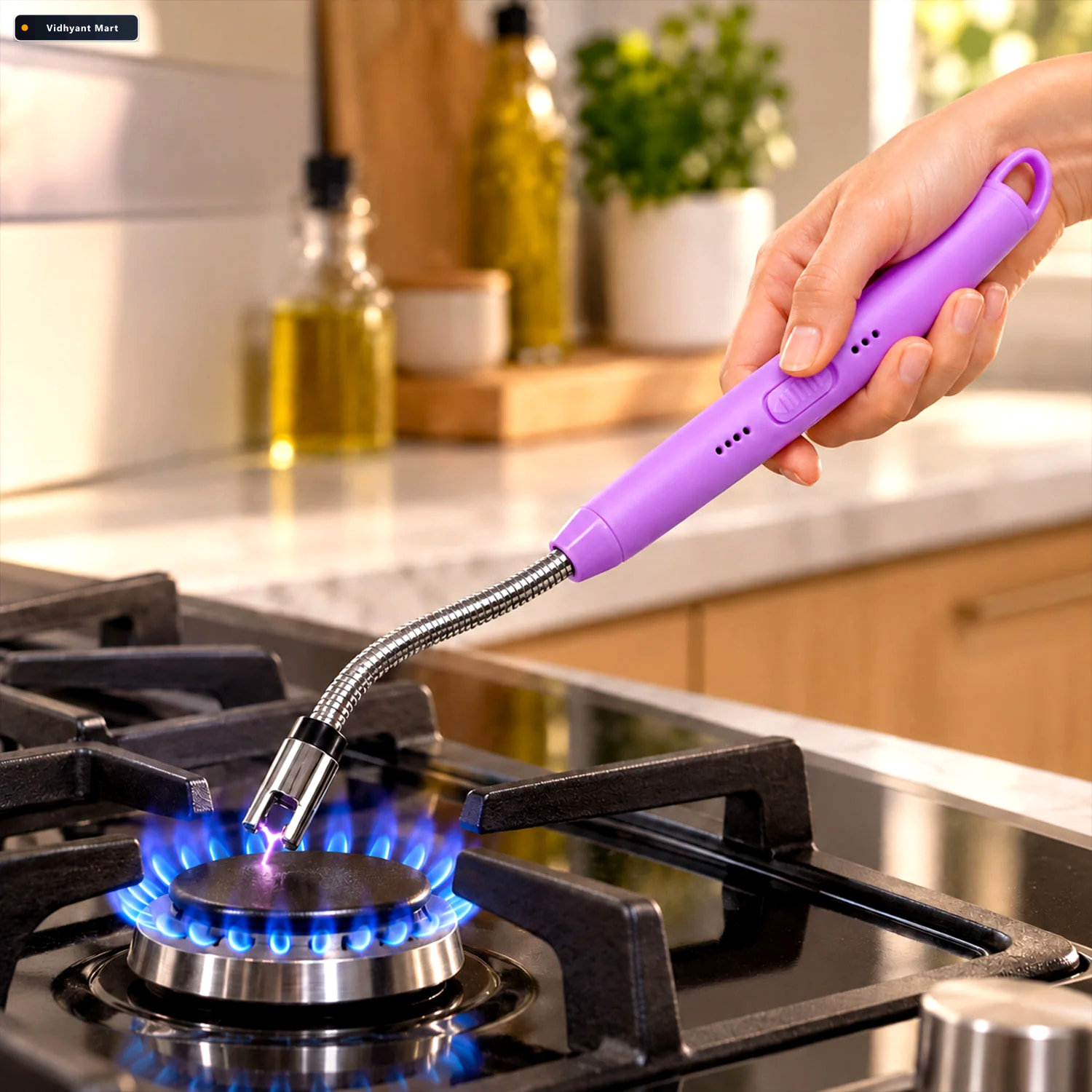 Vidhyant Mart Electric Arc Lighter Usb Rechargeable With 360 Fle 2