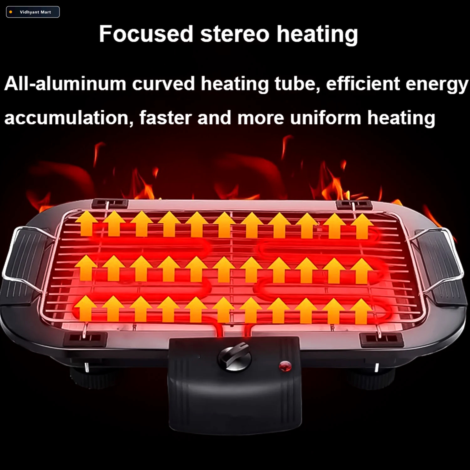 Vidhyant Mart Electric Barbecue Grill 2000w Indoor Outdoor Bbq C 3