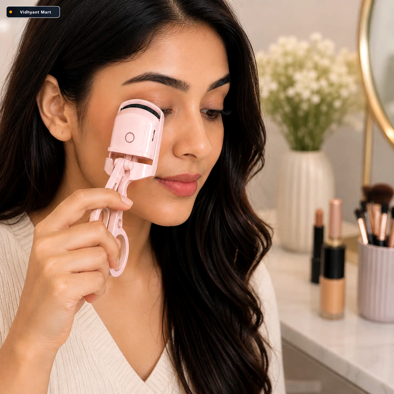 Vidhyant Mart Electric Heated Eyelash Curler Usb Rechargeable Be 1