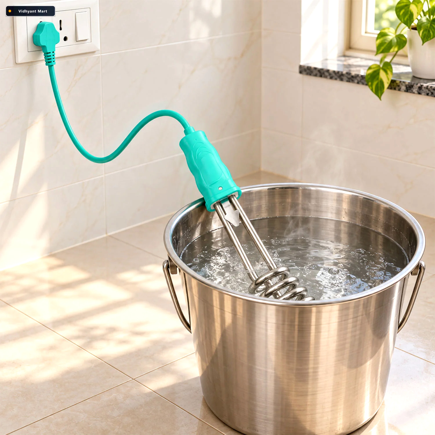 Vidhyant Mart Electric Immersion Water Heater Rod With Spiral Co 3