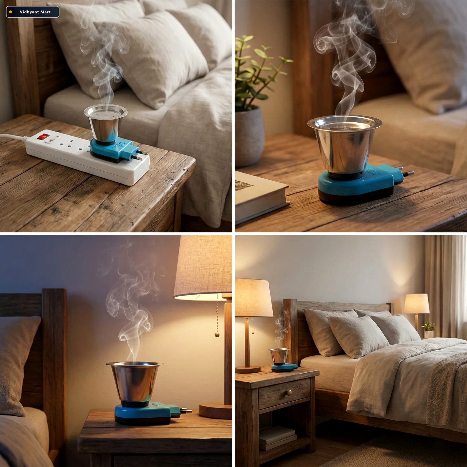 Vidhyant Mart Electric Kapoor Dani Quickburn Steel Incense Burne 3