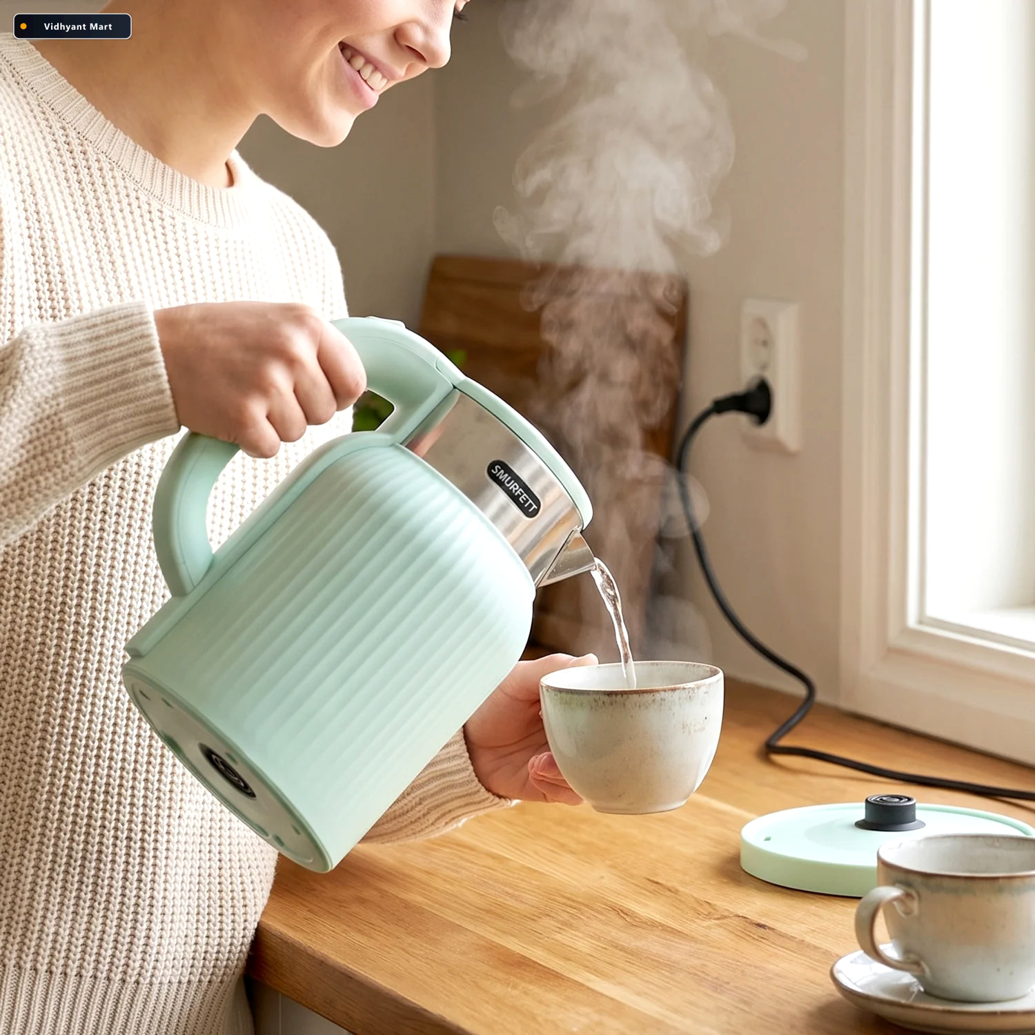 Vidhyant Mart Electric Kettle 2 Litre 1500w For Tea Coffee Milk 4