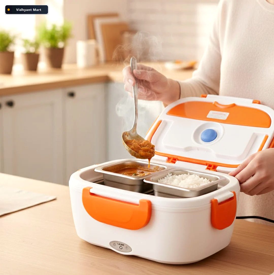 Vidhyant Mart Electric Lunch Box Portable Tiffin Food Warmer Lun 1