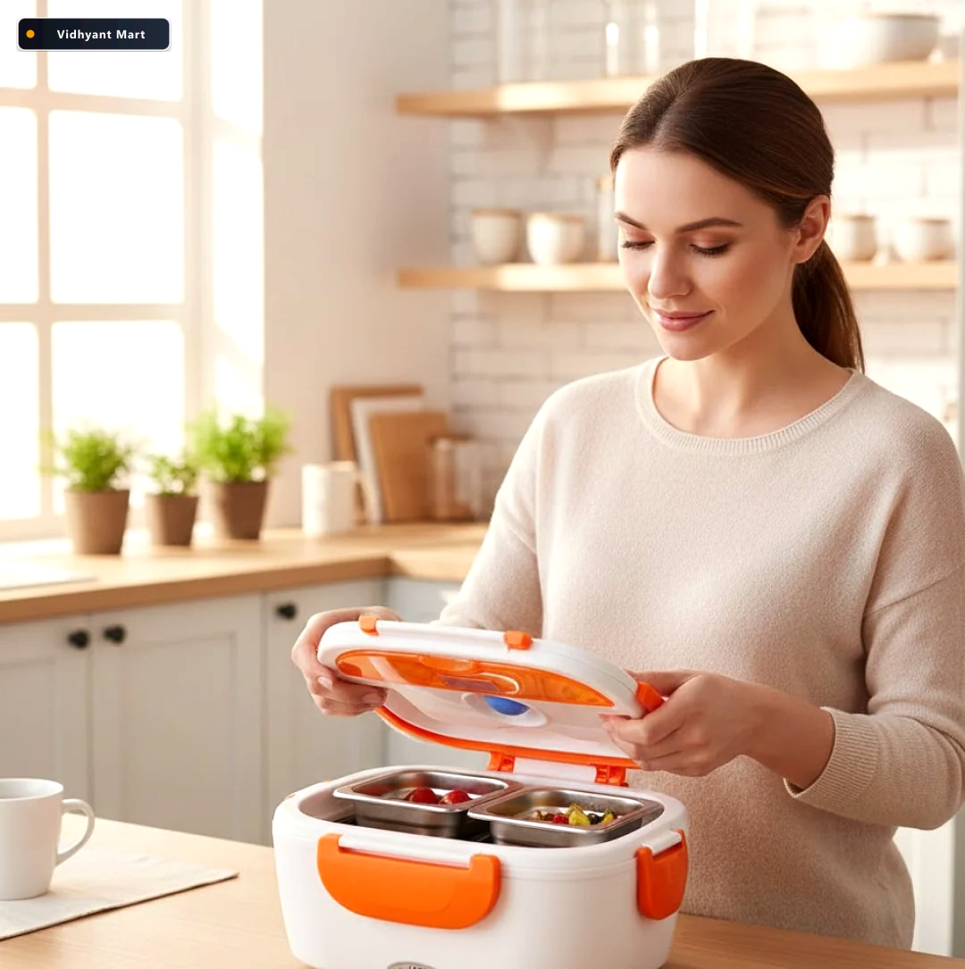 Vidhyant Mart Electric Lunch Box Portable Tiffin Food Warmer Lun 2