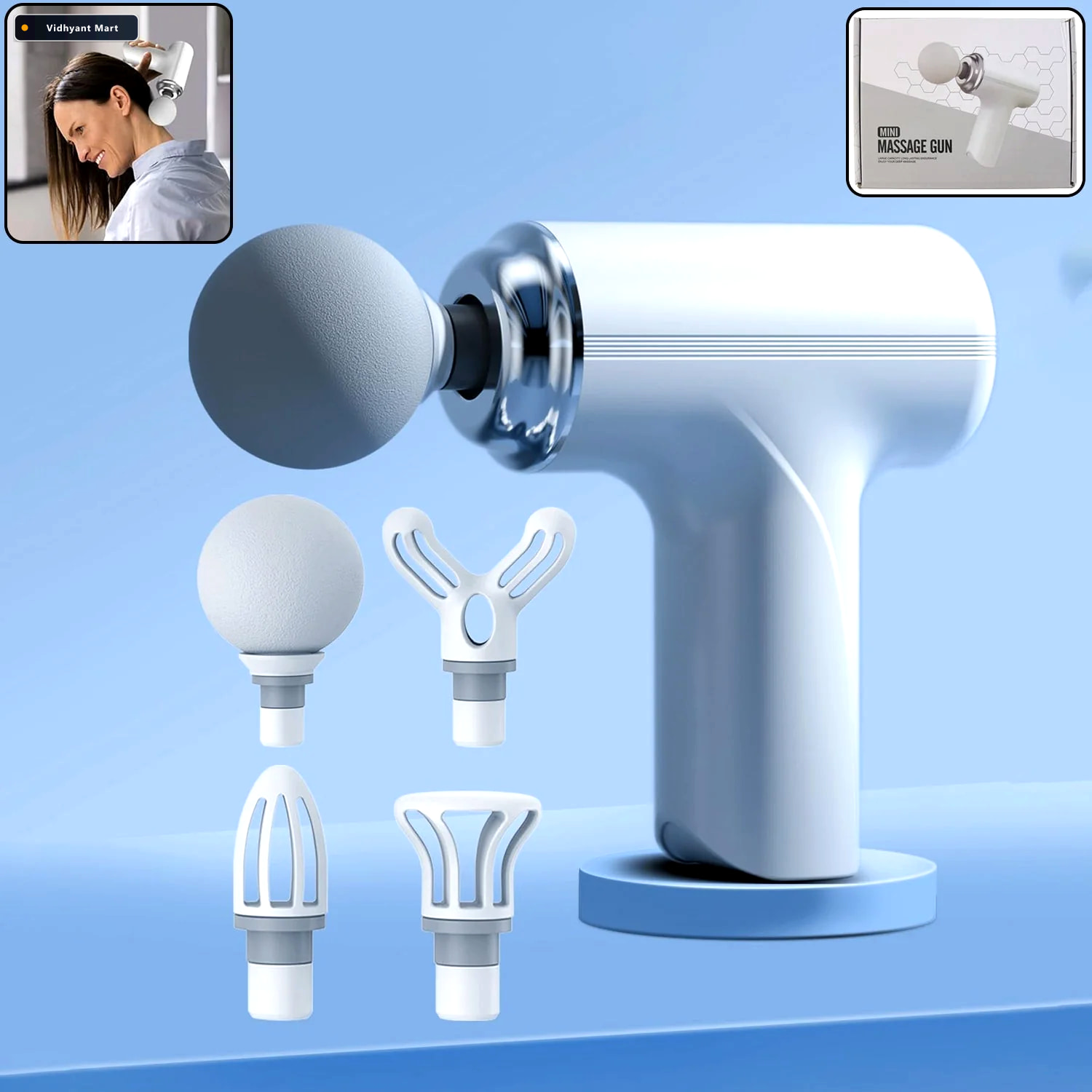 Vidhyant Mart Electric Massage Gun Deep Muscle Relaxation Recove 1