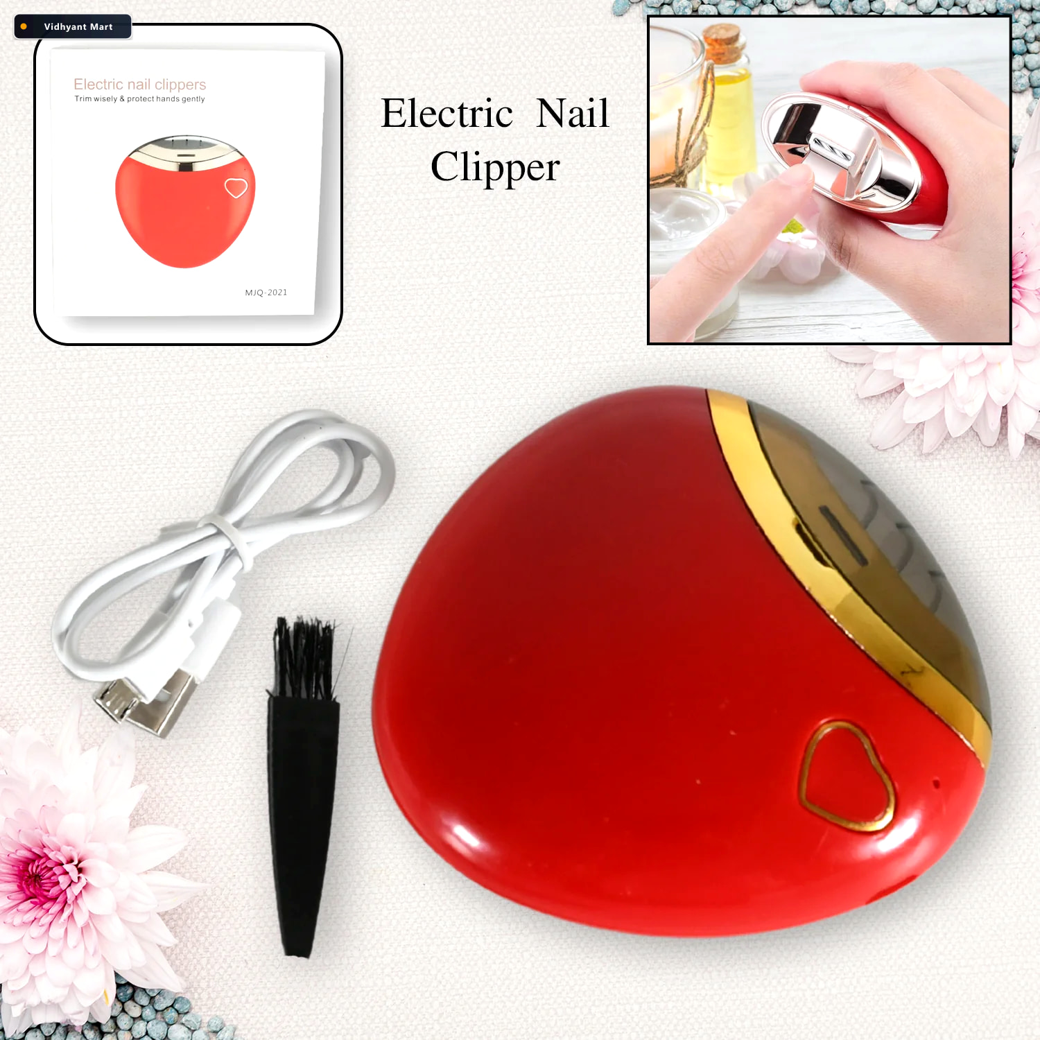 Vidhyant Mart Electric Nail Clipper Safe Automatic Nail Trimmer 1