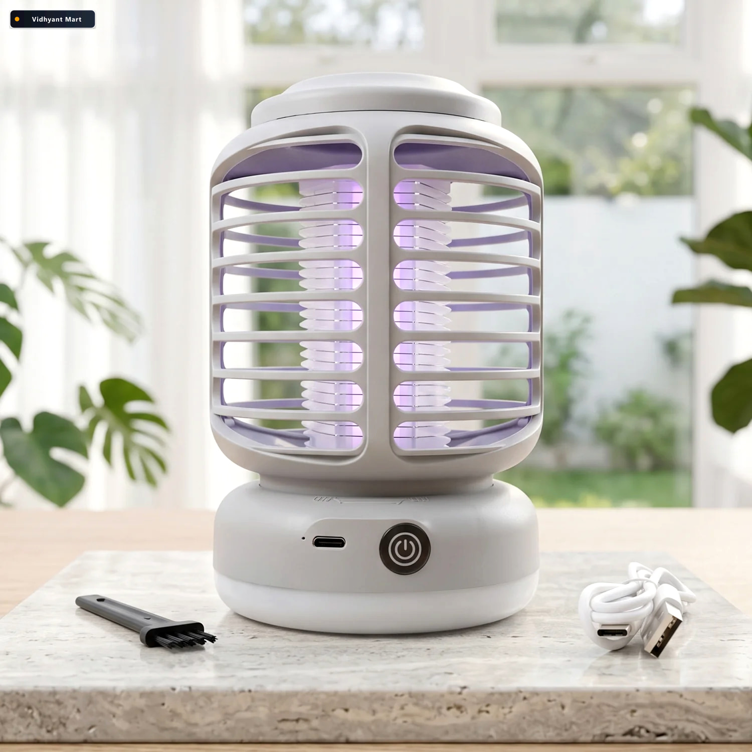Vidhyant Mart Electric Shock Mosquito Killer Lamp Rechargeable U 3