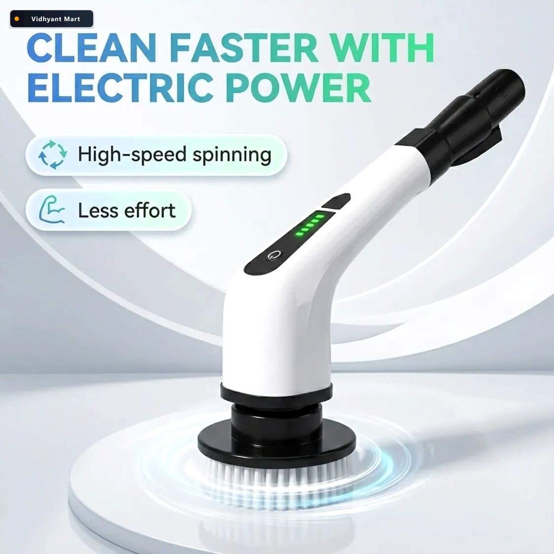 Vidhyant Mart Electric Spin Scrubber Brush 7 In 1 Cordless Clean 1