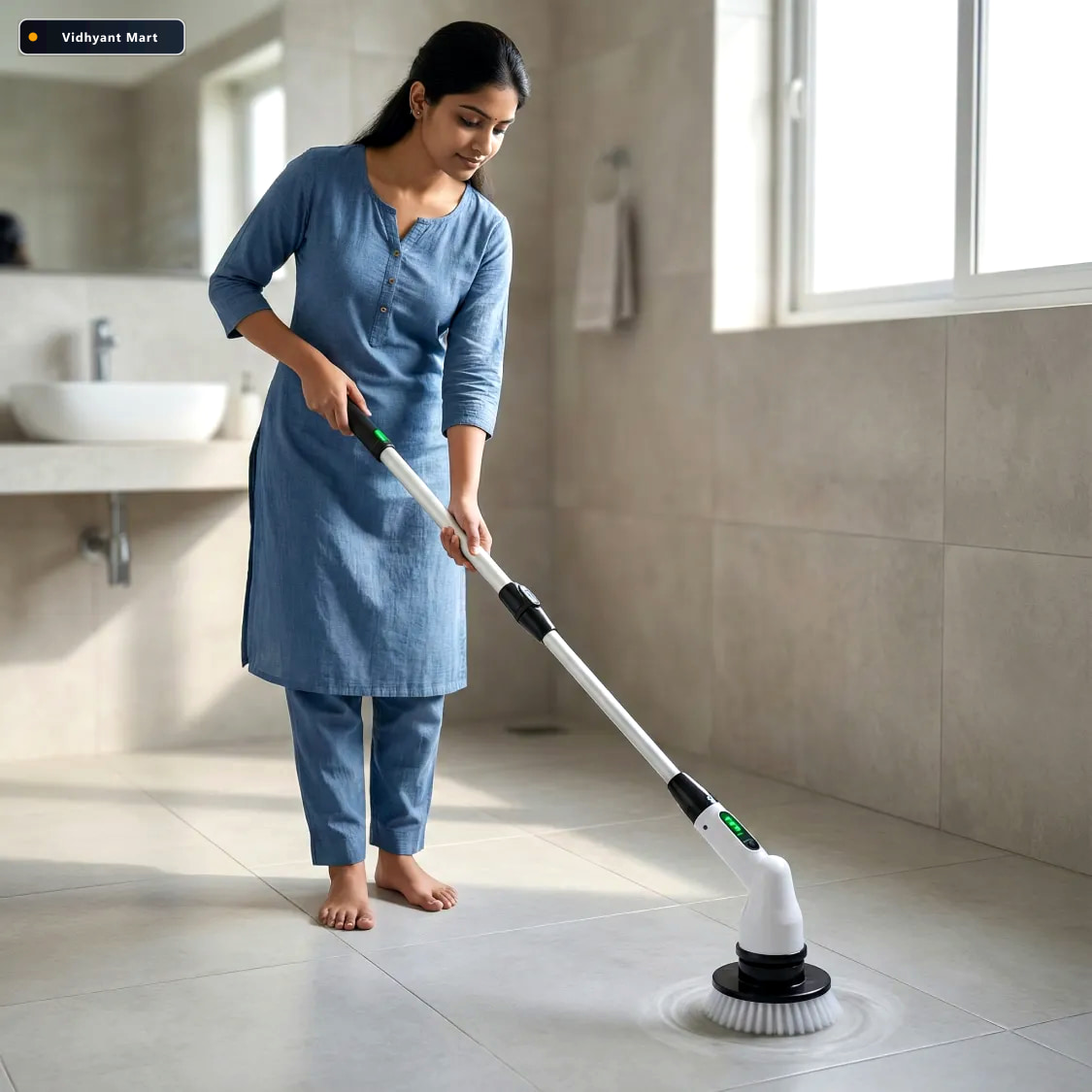 Vidhyant Mart Electric Spin Scrubber Brush 7 In 1 Cordless Clean 3