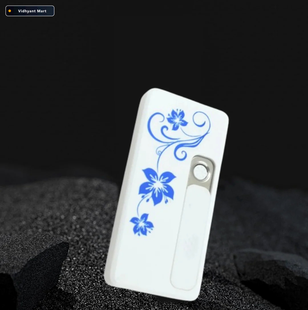 Vidhyant Mart Electric Usb Lighter Windproof Rechargeable Bravev 5