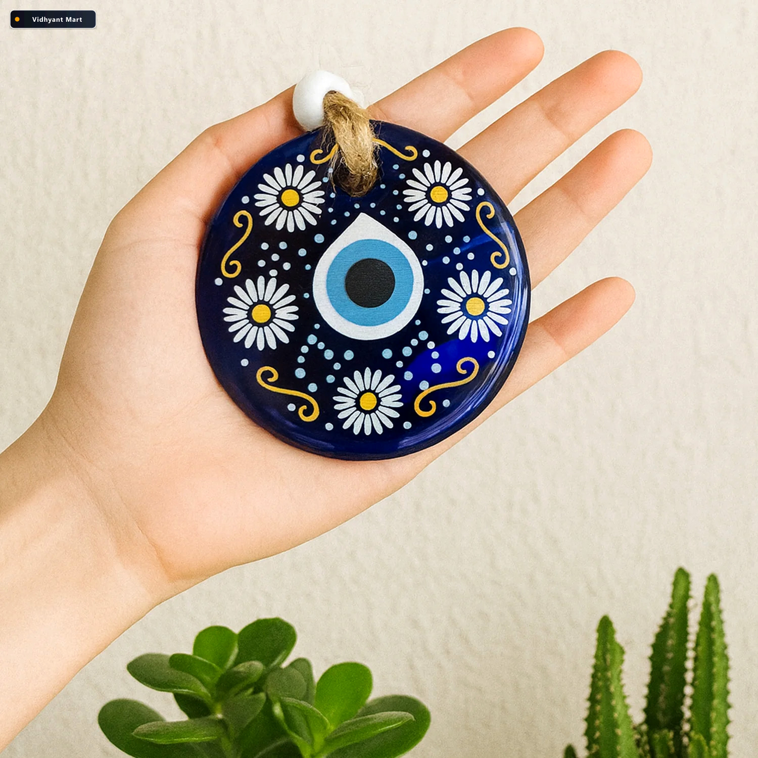 Vidhyant Mart Evil Eye Wall Hanging Positive Energy Protection C 3