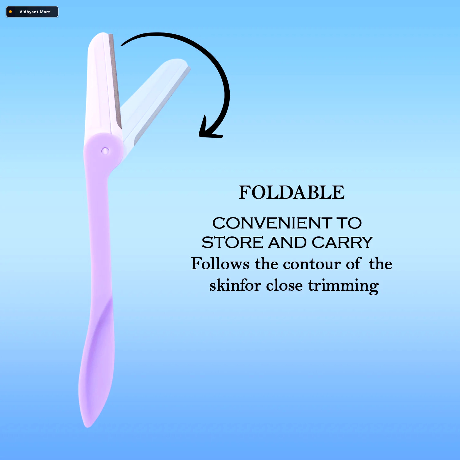 Vidhyant Mart Eyebrow Razor With 3 Replaceable Blades Precision 3