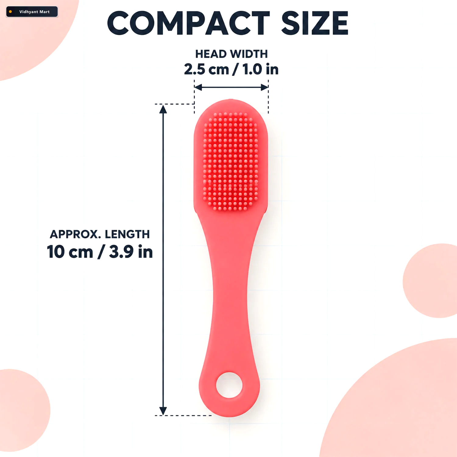 Vidhyant Mart Face Wash Brush With Soft Silicone Bristles For Da 4