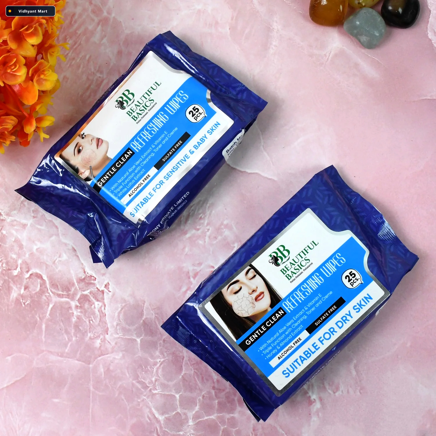 Vidhyant Mart Face Wipes For Dry Sensitive Skin Gentle Cleansing 1