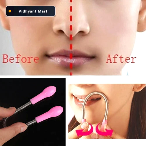 Vidhyant Mart Facial Hair Remover Spring Tool Effortless At Home 3
