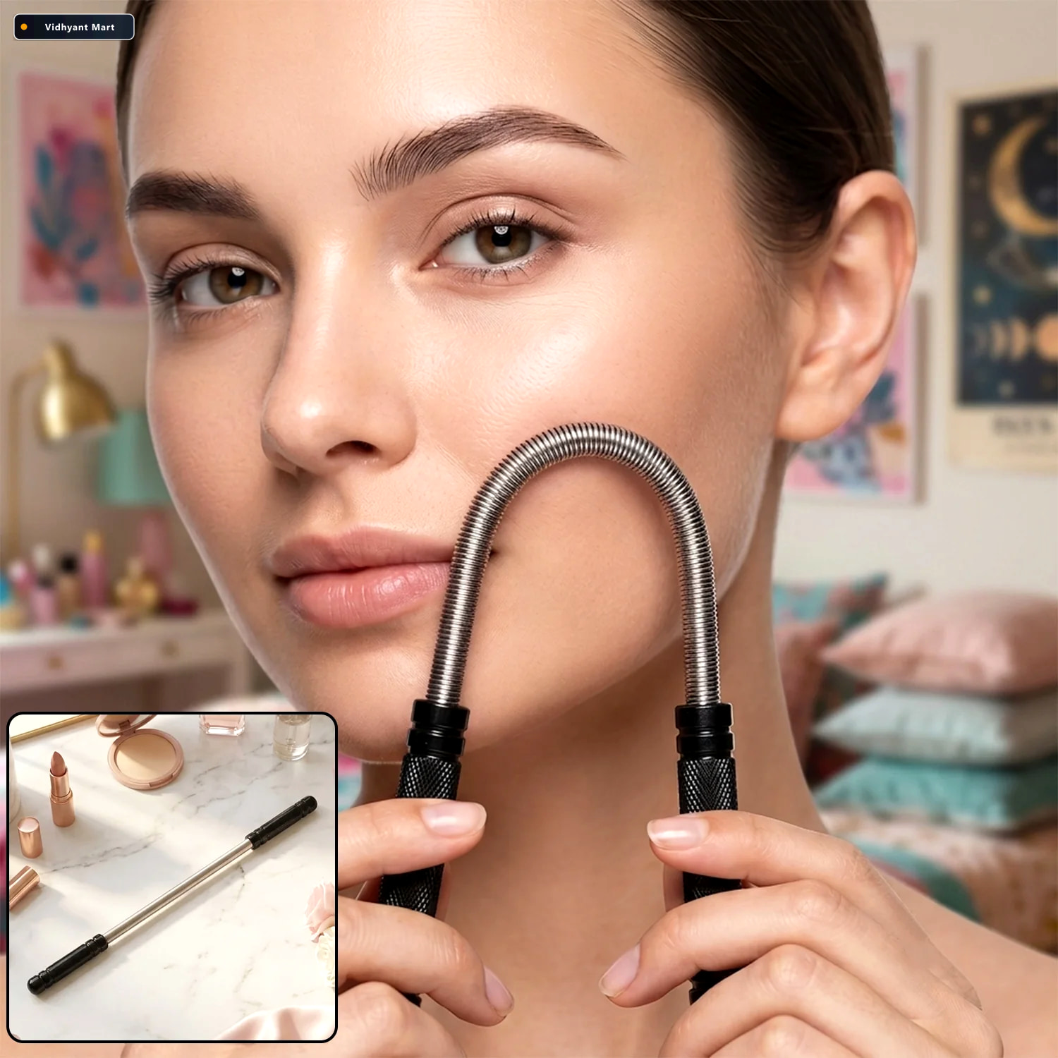 Vidhyant Mart Facial Hair Remover Spring Tool Gentle Painless Ep 1