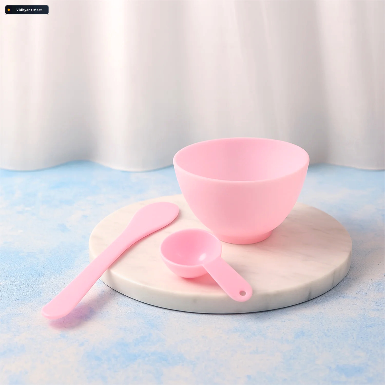 Vidhyant Mart Facial Mask Mixing Bowl Set Hygienic 3 Piece Skinc 3