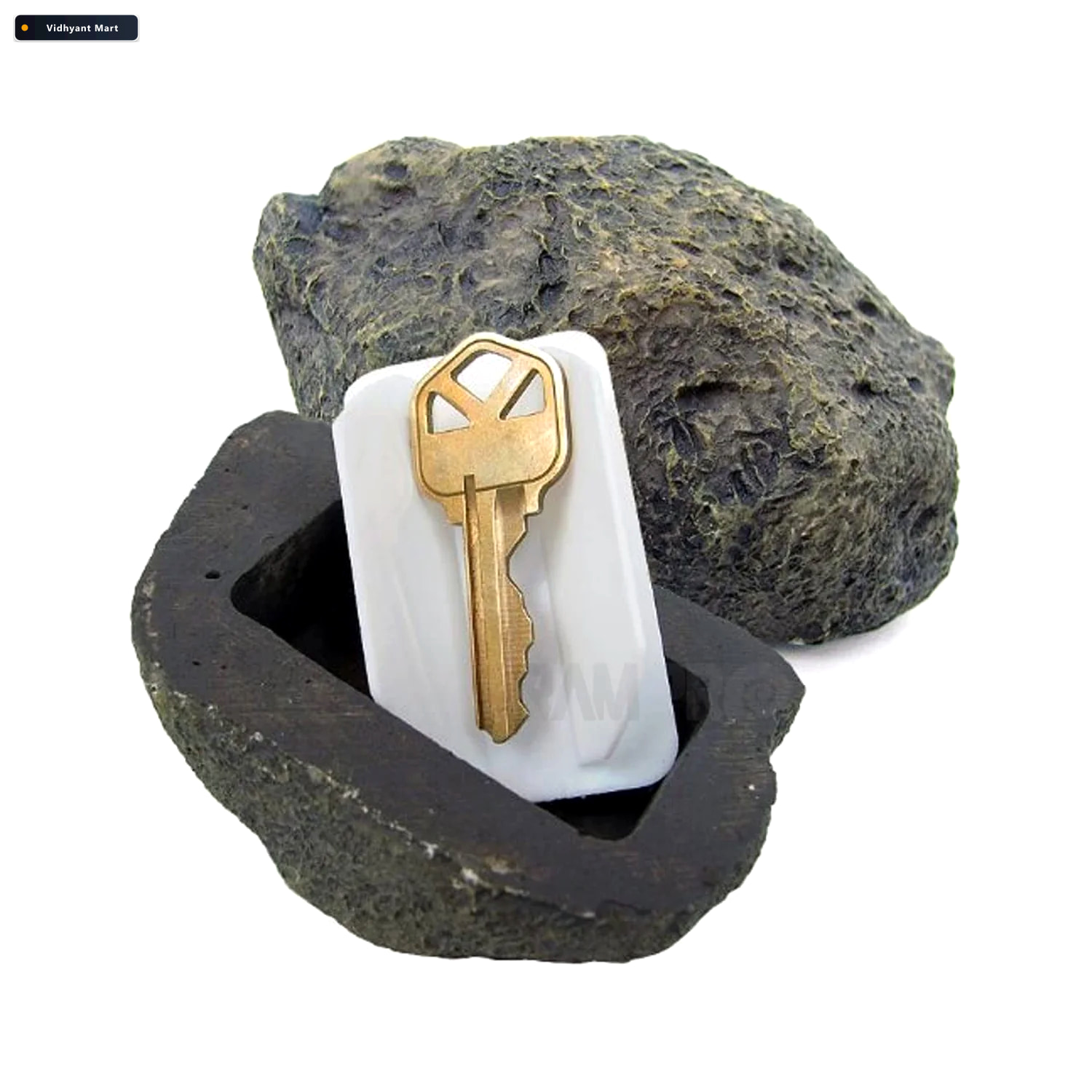 Vidhyant Mart Fake Rock Key Hider Discreet Outdoor Key Storage S 4