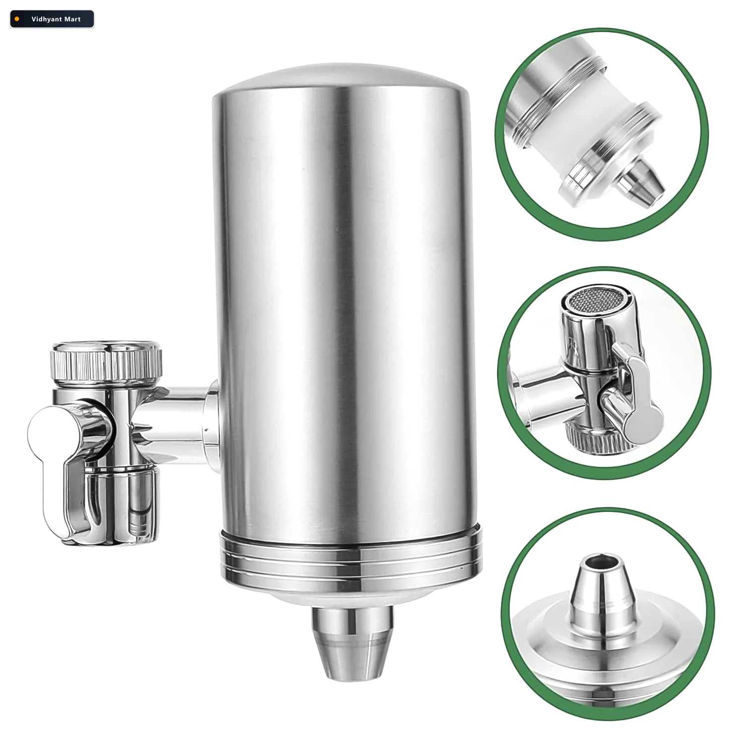 Vidhyant Mart Faucet Water Filter Ss Purifier For Clean Tap Wate 2