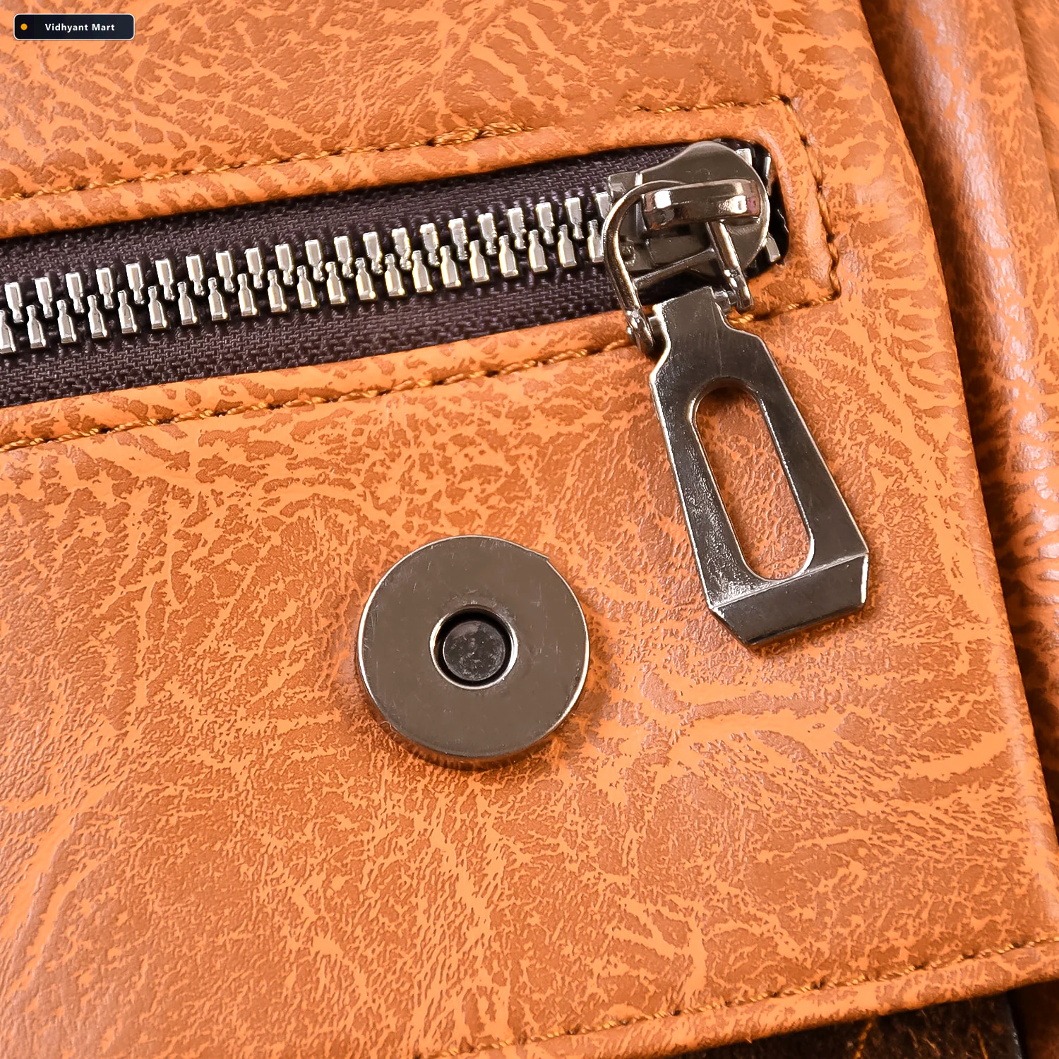 Vidhyant Mart Faux Leather Laptop Messenger Bag Durable Stylish 3