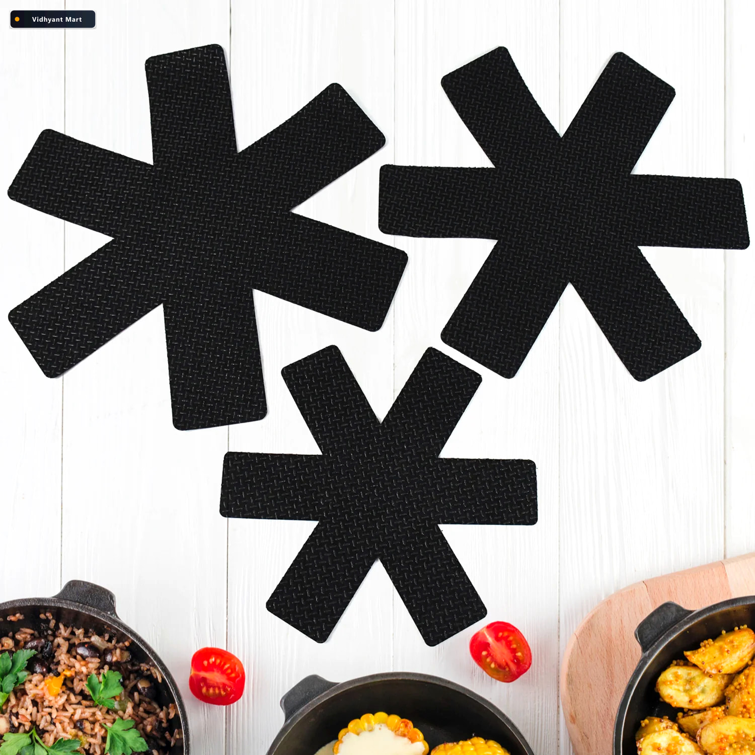 Vidhyant Mart Felt Pots And Pans Protectors Set Of 3 Sizes Bake 1