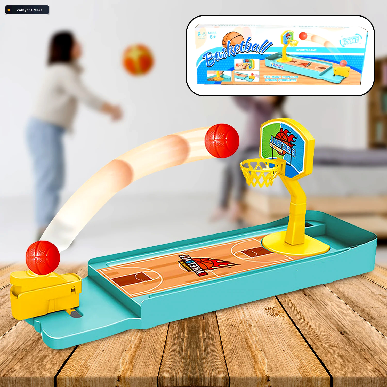 Vidhyant Mart Finger Basketball Game Mini Desktop Fun For All Ag 4