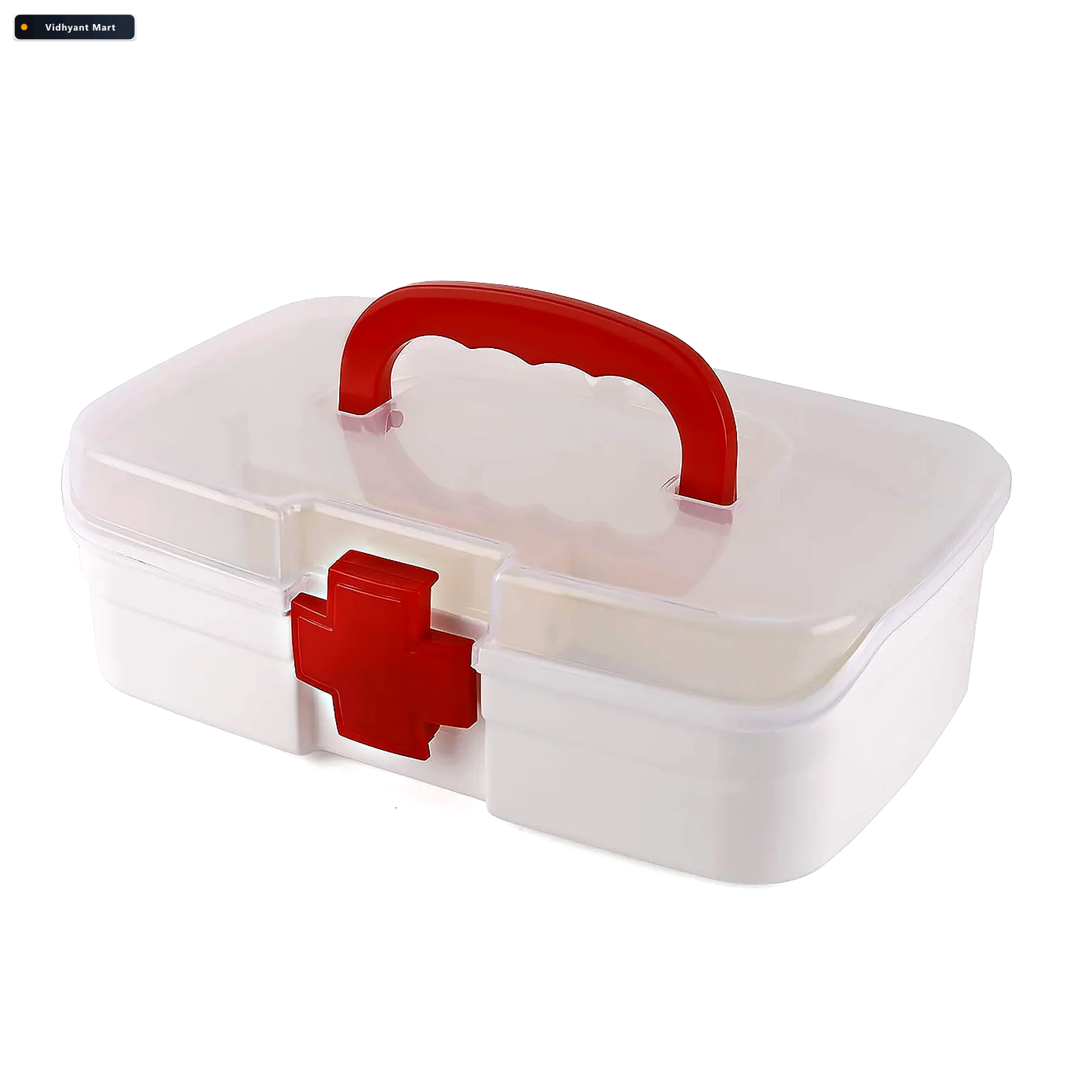 Vidhyant Mart First Aid Box 3 Compartment Portable Medicine Kit 3