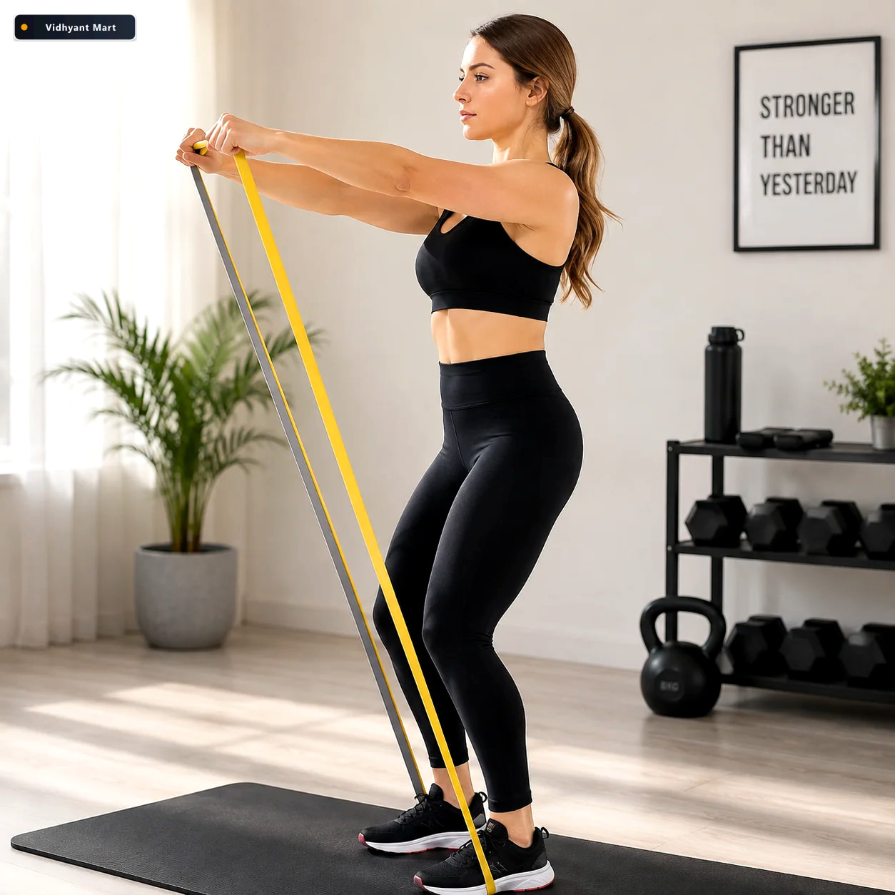 Vidhyant Mart Fitness Essentials Combo Sports Water Bottle Resis 5