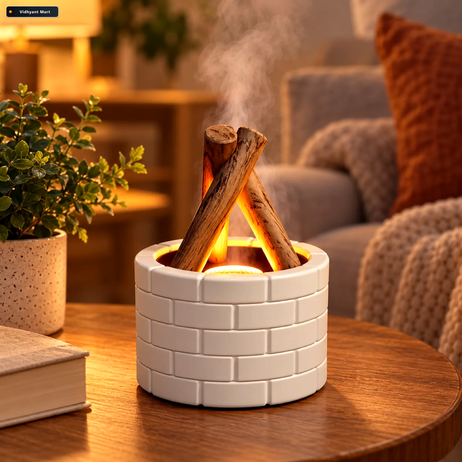 Vidhyant Mart Flame Diffuser Bonfire Effect Essential Oil Diffus 1