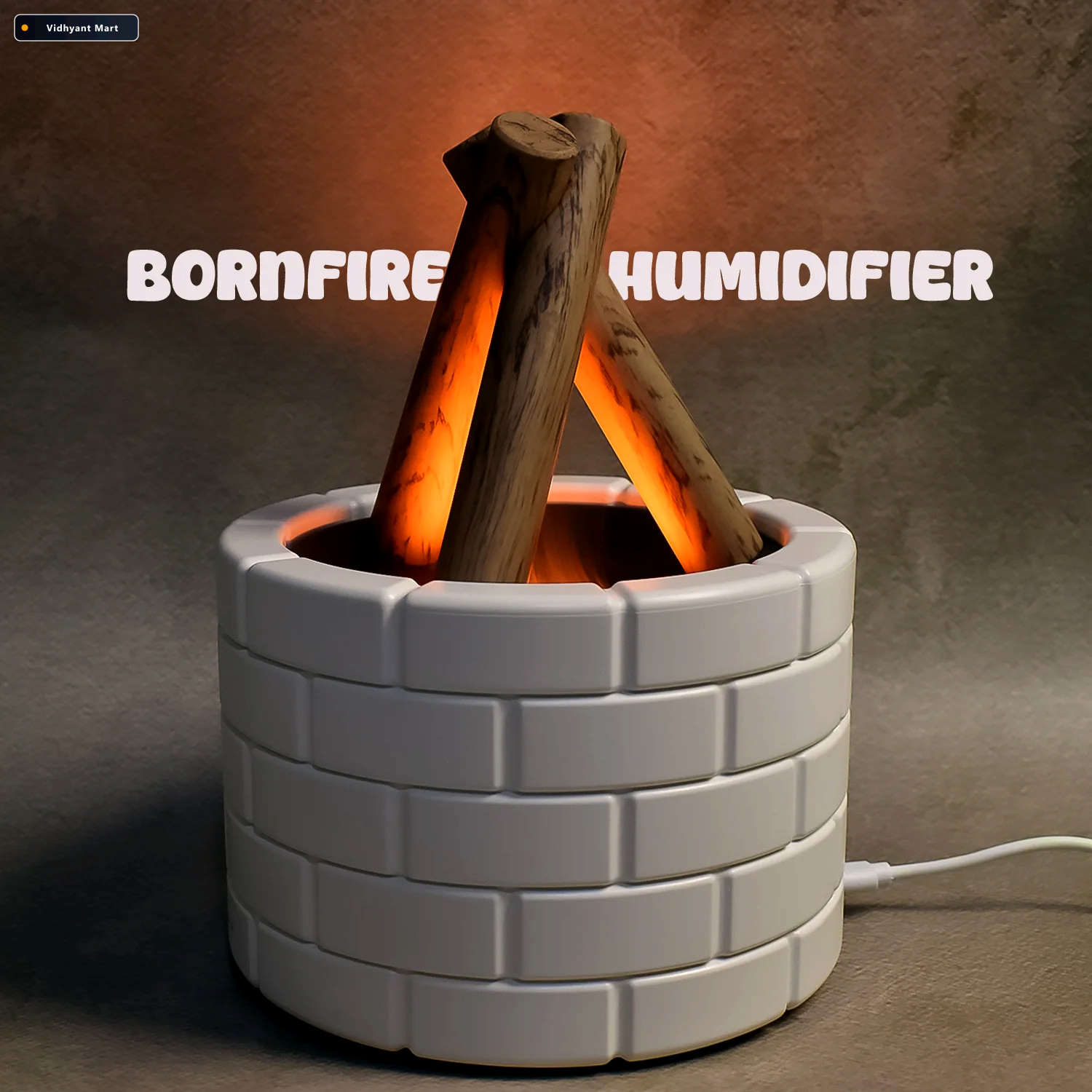 Vidhyant Mart Flame Diffuser Bonfire Effect Essential Oil Diffus 4