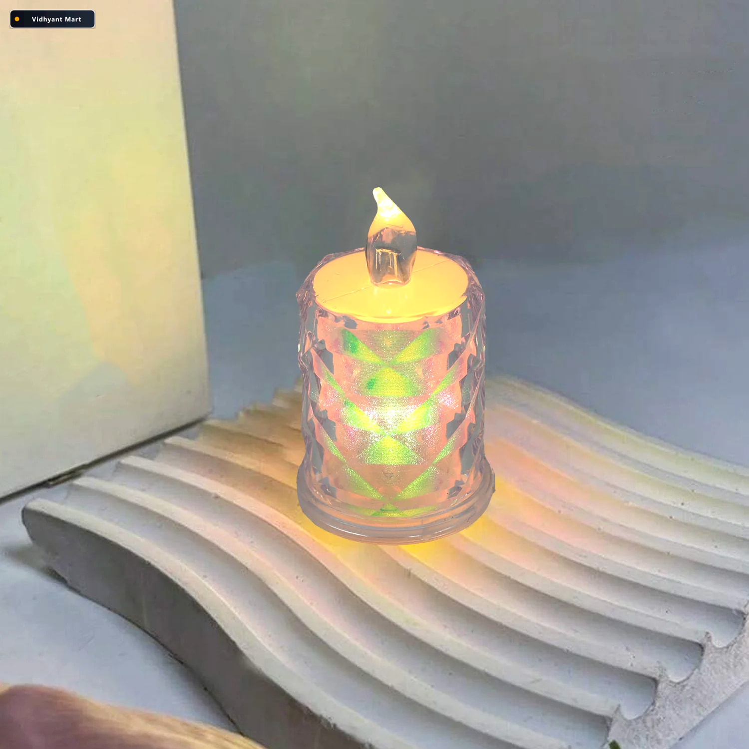 Vidhyant Mart Flameless Led Candles 4 Pc Decorative Tea Light Se 4