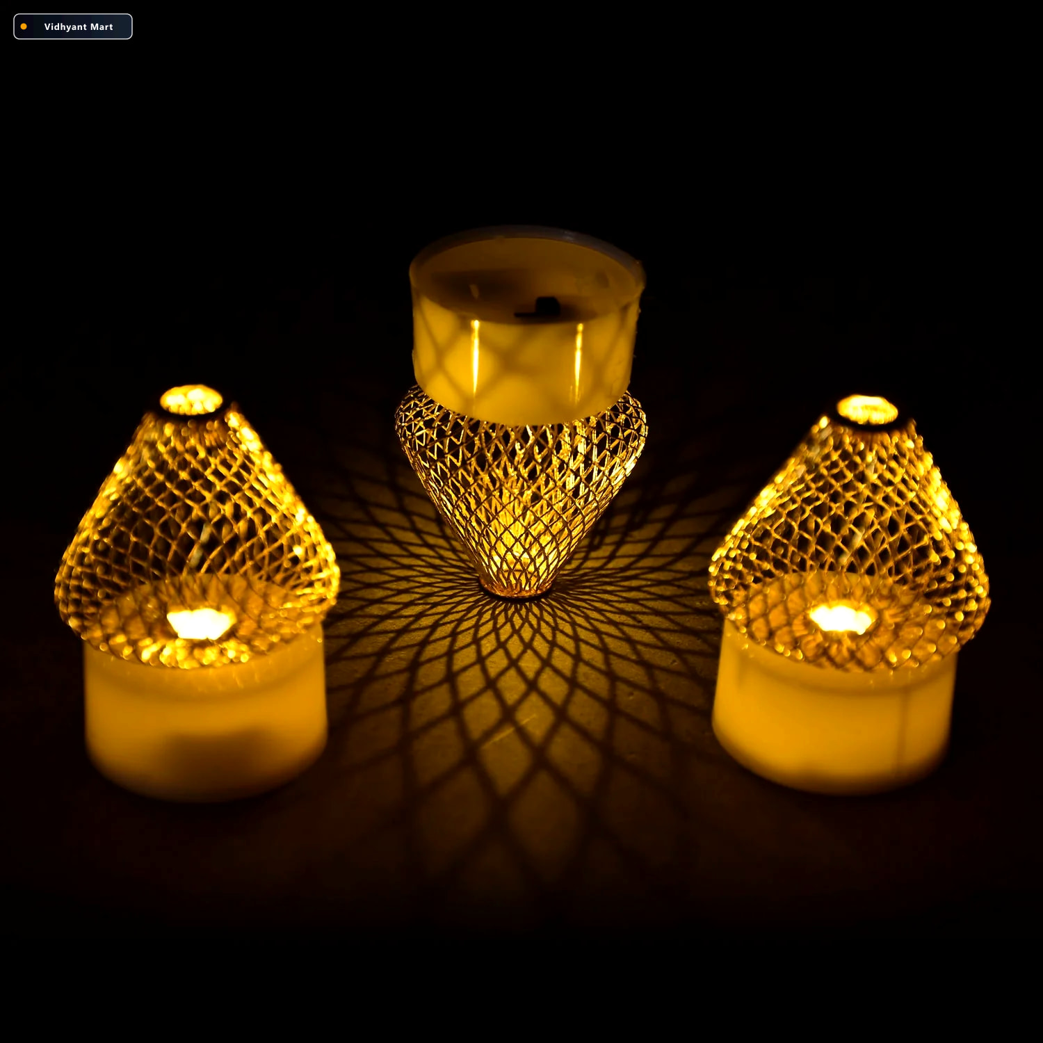 Vidhyant Mart Flameless Led Tea Light Candles 12 Pcs Safe Home D 3