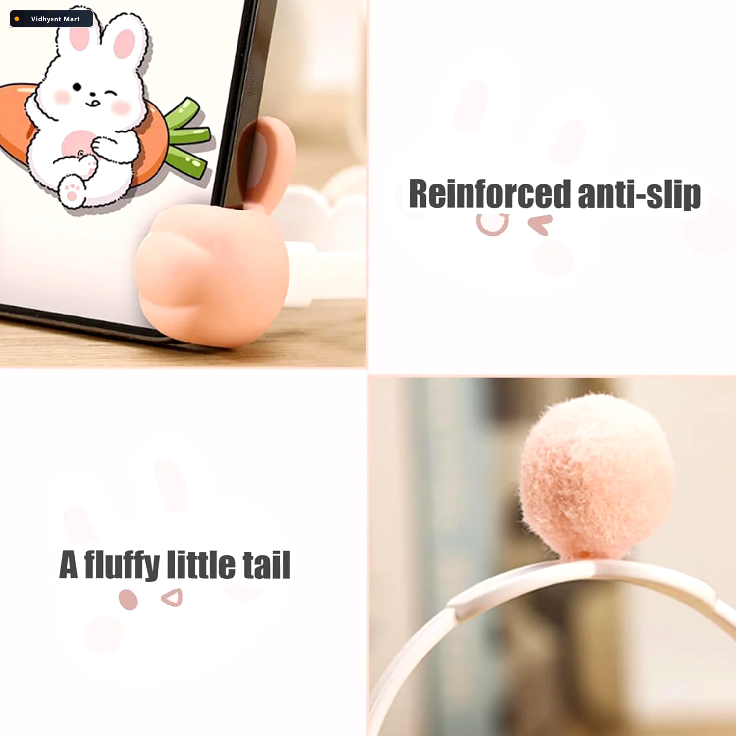 Vidhyant Mart Flexible Bunny Phone Holder With Long Adjustable N 2