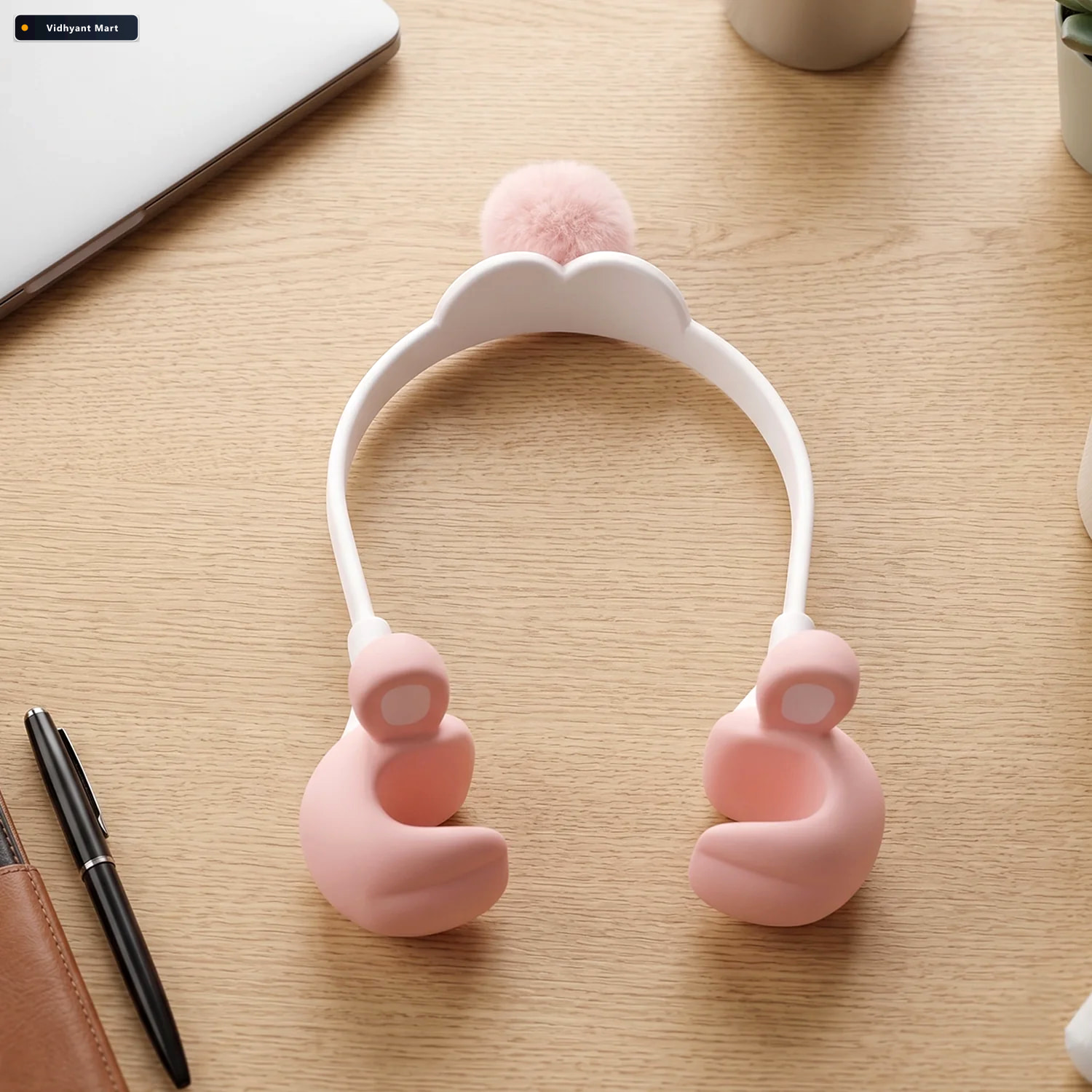 Vidhyant Mart Flexible Bunny Phone Holder With Long Adjustable N 3