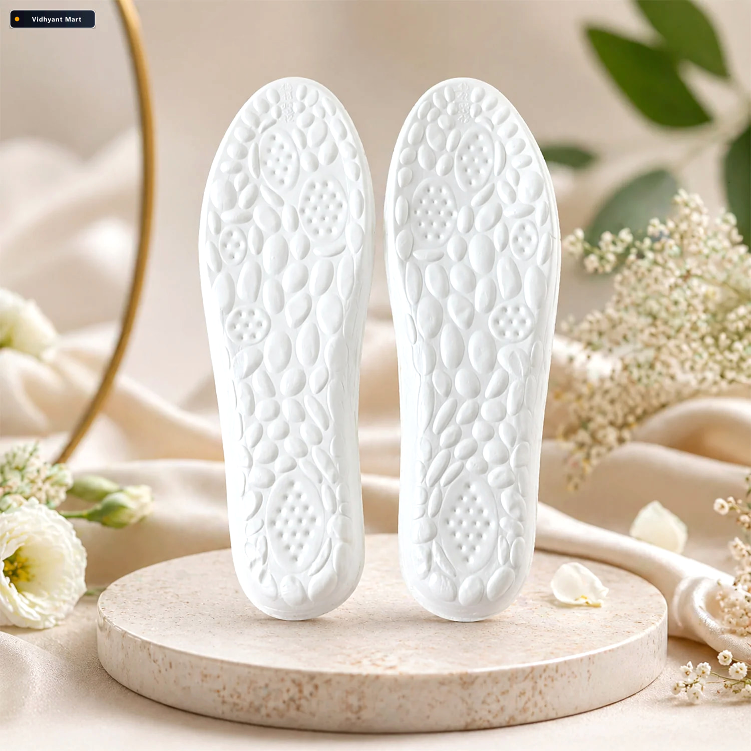 Vidhyant Mart Flexible Shock Absorbing Shoe Insoles Comfort Fit 4