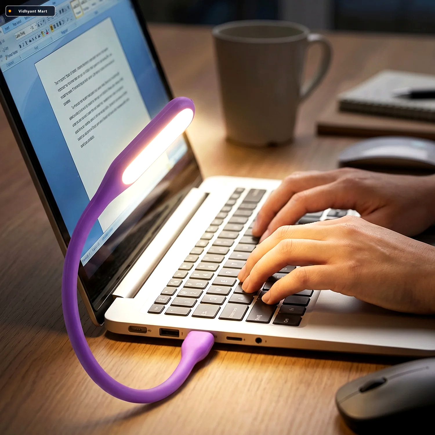 Vidhyant Mart Flexible Usb Led Light Portable Laptop Study Lamp 1