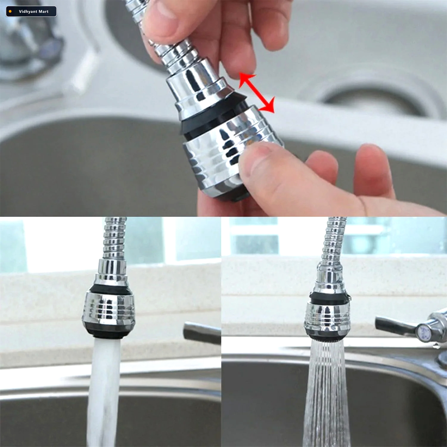 Vidhyant Mart Flexible Water Sprayer Adjustable Nozzle For Garde 2
