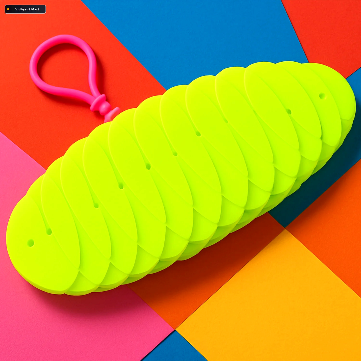 Vidhyant Mart Flexible Worm Fidget Toy Sensory Stress Relief Foc 2
