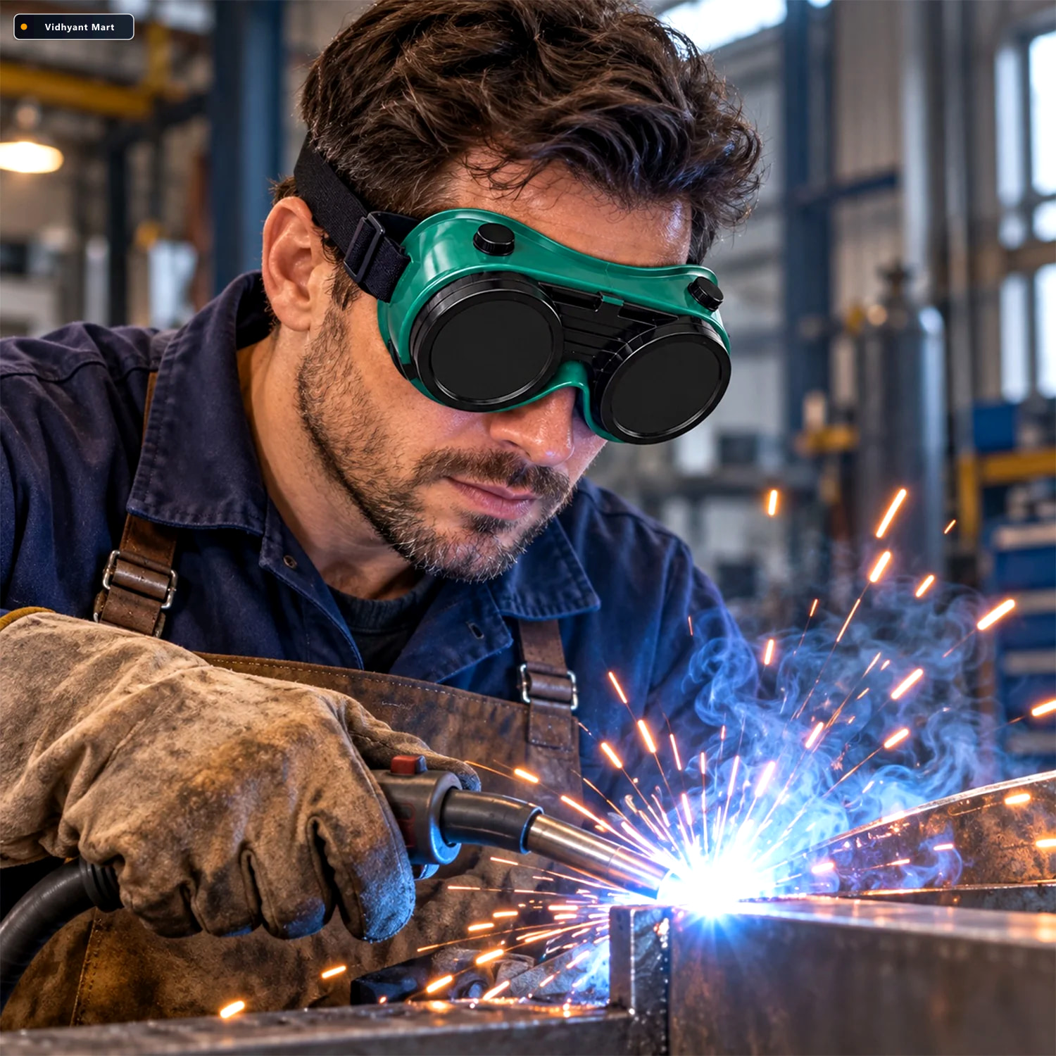 Vidhyant Mart Flip Up Welding Goggles For Industrial Workshops L 1