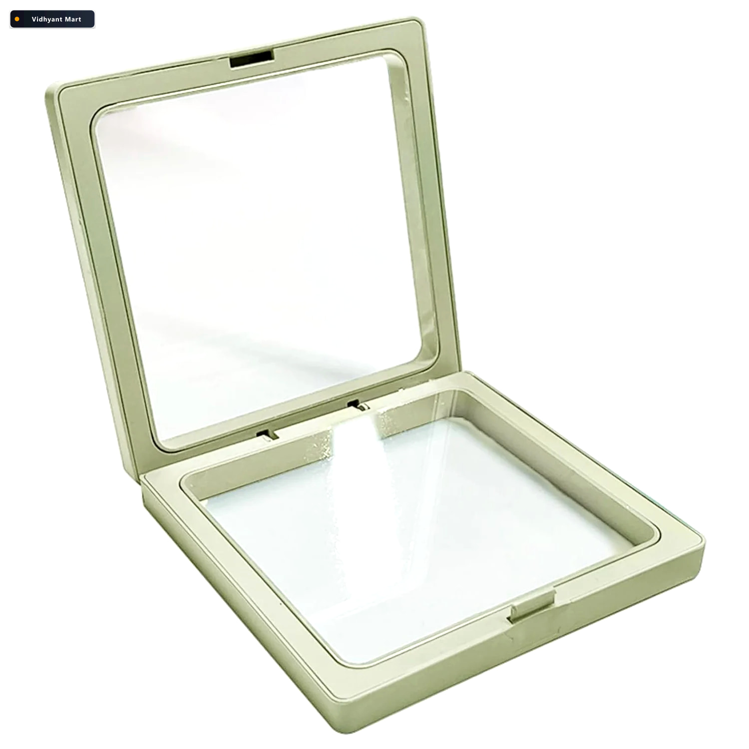 Vidhyant Mart Floating Jewelry Display Box Clear Acrylic Storage 4