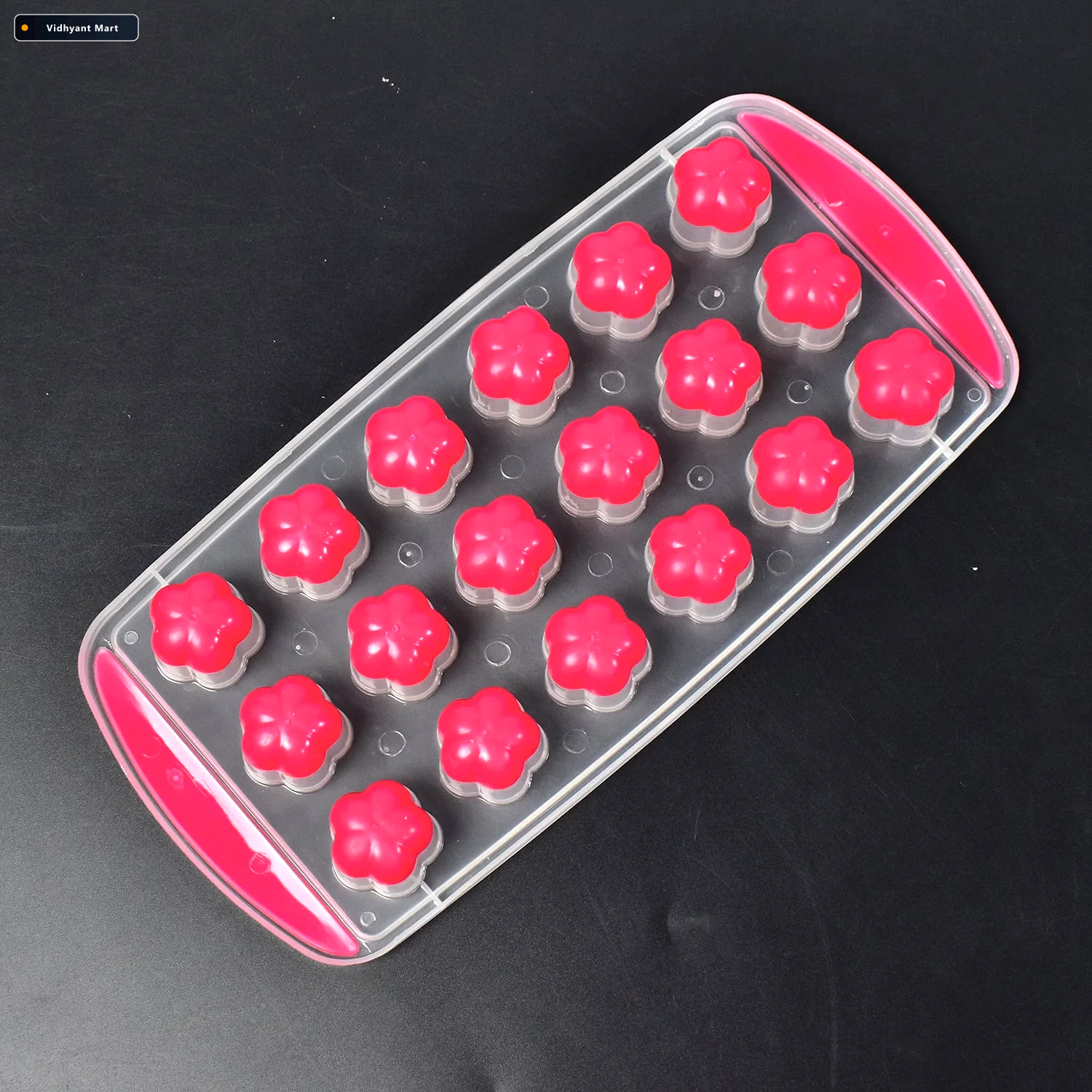 Vidhyant Mart Flower Ice Tray 18 Cavity Silicone Mold Bpa Free I 4