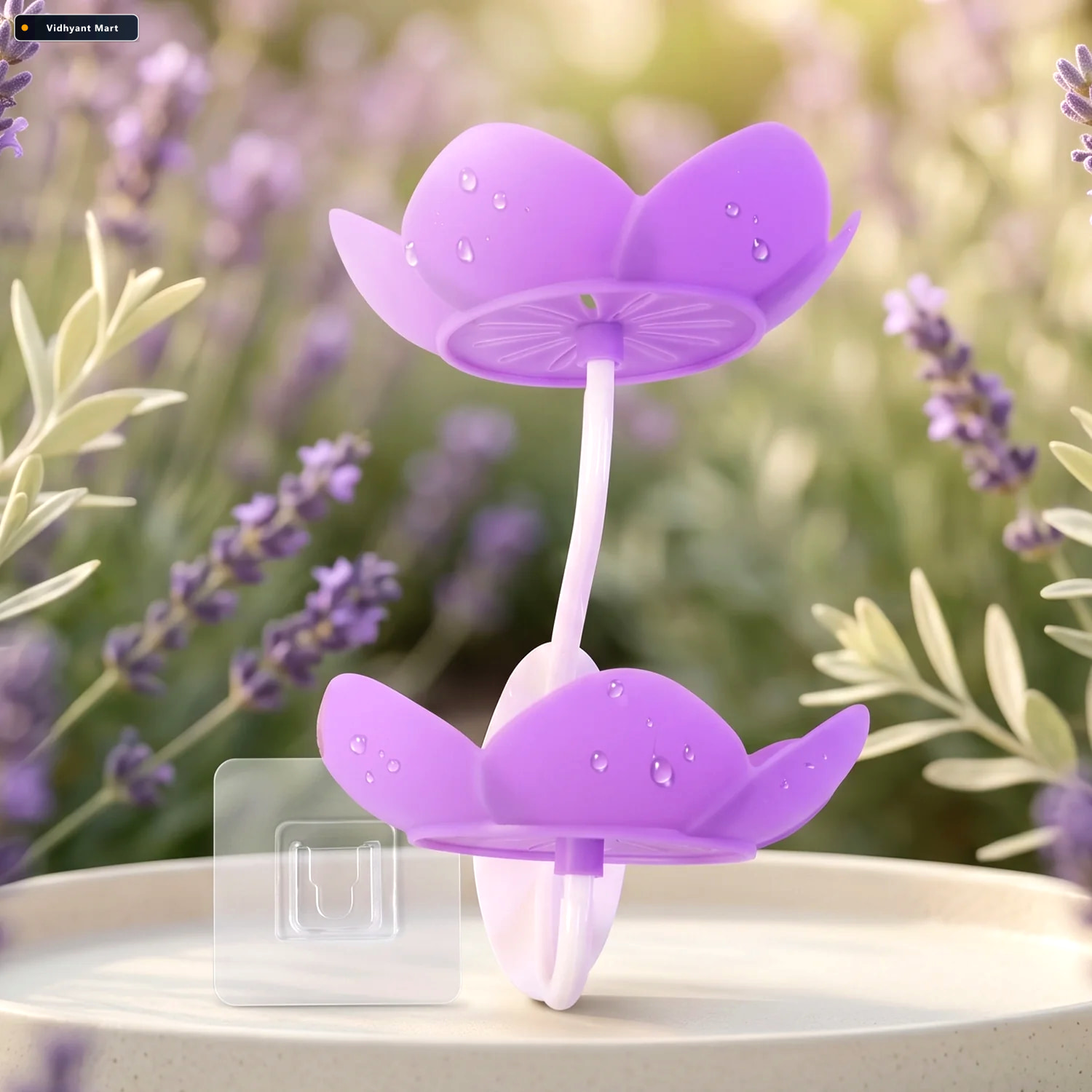 Vidhyant Mart Flower Shape Double Layer Soap Dish Wall Mount Sel 2