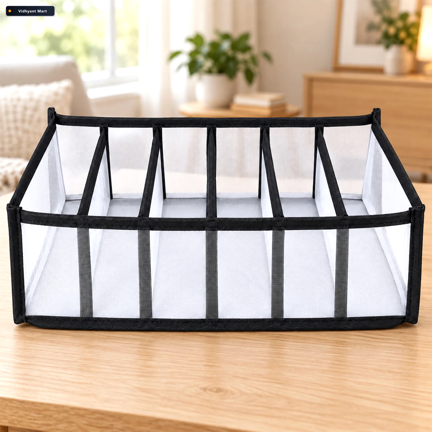 Vidhyant Mart Foldable 6 Section Laundry Drawer Organizer For Cl 1