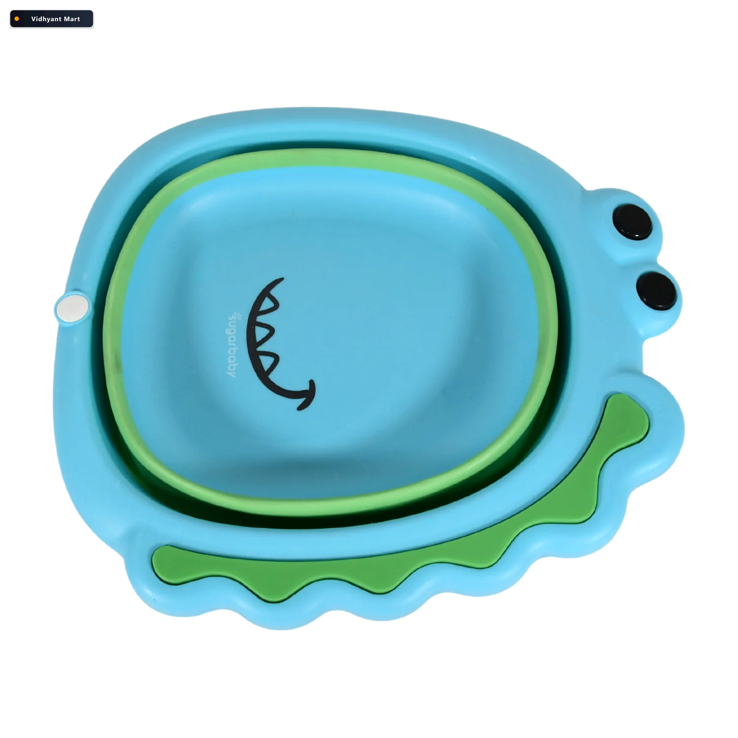Vidhyant Mart Foldable Baby Wash Basin Space Saving Frog Design 4