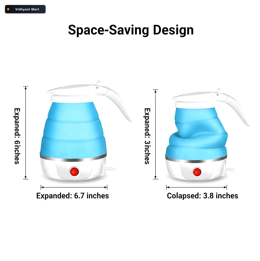 Vidhyant Mart Foldable Electric Kettle Portable 06l Travel Boile 2