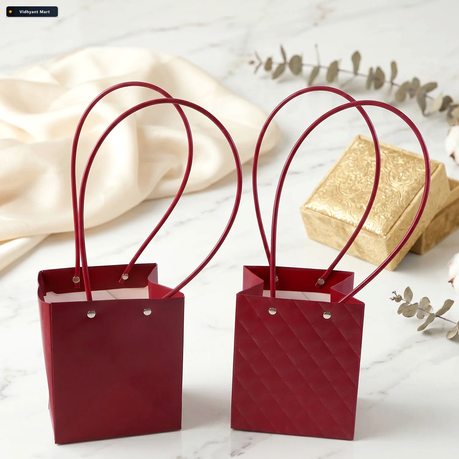 Vidhyant Mart Foldable Flower Packaging Bag Reusable And Water R 2