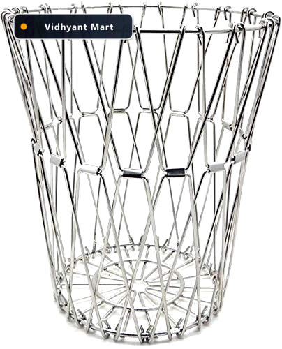Vidhyant Mart Foldable Fruit Basket Multipurpose Stainless Steel 2
